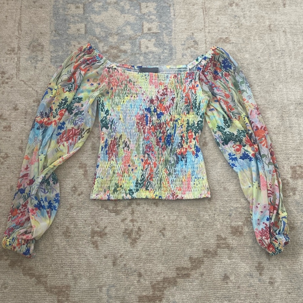 Smocked Anthropologie top